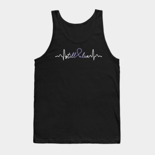 Still Alive- Testicular Cancer Gifts Testicular Cancer Awareness Tank Top